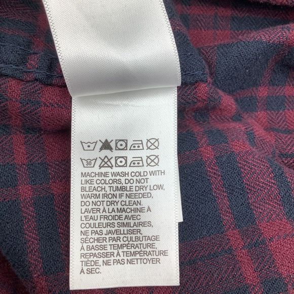 Lucky Brand Mens Saturday Stretch Long Sleeve Button Up Flannel Shirt Size Large - Picture 7 of 7